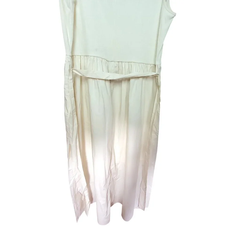 Who What Wear Womens XL White Sleeveless Dress Lower: 100% Cotton - Picture 9 of 12